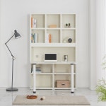 동서가구 리빙스 1200 정면책상 책장 SET