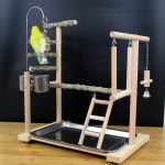 앵무새 장난감 놀이터 사다리 횟대 원목 나무 그네