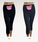 따뜻한 양면극세사 고무줄밴딩 7부속바지 5031