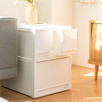 창신리빙 창신리빙 블랑 스텝박스 트윈 다용도 정리함 42cm