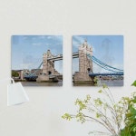 꾸밈 pi890-폼아크릴액자18CmX18CmX2ea 오후의타워브리지