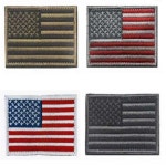 소품 아이템 리폼 성조기 패치 자수 와펜 찍찍이 레드그레이