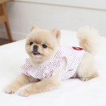 이츠독 큐티러브 프릴 강아지티셔츠 애견민소매티셔츠