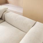 에싸 하바나 와이드 3.5인 카우치형 카시미라 패브릭 소파