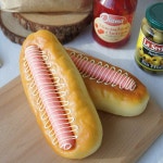 맛있는 디자인 디테일좋은 모형 말랑말랑 핫도그