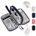 디지털 보조 이중 지퍼 스트랩 다용도 파우치