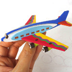 B1 조립식 나무 미니어처 스토리비행기 DIY