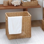 네이쳐리빙 네이쳐리빙 데이지가든 내츄럴 깊은 라탄바구니 L