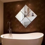 키밍 다용도 부착형 DIV 인테리어 모자이크 벽거울