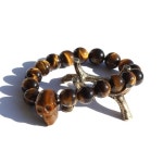 실버팔찌 천연원석 황호안석 해골팔찌 BR-211127