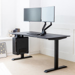 루나랩 컴퓨터책상 거실 서재 1인용 게이밍 책상 블랙커브1200