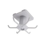 천정고리 회전형 6구 연그레이 욕실 주방 소품걸이