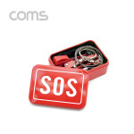 Coms 생존키트 공구 맥가이버 칼 나침반 줄 톱와이어 톱 호루라기 캠핑