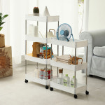 미니 트롤리 틈새 수납 트레이 미용 카트 주방 웨건