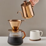 빈플러스 티타늄 스텐필터 커피 드리퍼 핸드드립 스푼 세트 골드