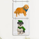 아트박스 꾸밈 nn269-멀티아크릴액자 강아지는내친구 4단소형