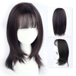 중년 여성 가발 여자 통가발 롱 긴머리 헤어