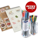 오피스존 컬러링 스티커북 화인라이너 12색세트 나만의 스티커 만들기