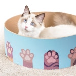 냥이 발바닥 원형 스크래쳐 침대 하우스 온캣 라운지 써클