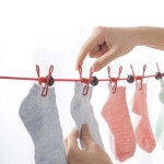 캠핑용빨랫줄 여행용 빨래줄 휴대용 위치조절