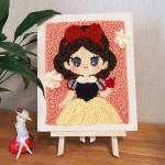 DIY취미 펀치니들 프랑수자수 G04백설공주 이젤