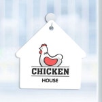 꾸밈 pb989-사인알림판 단면 치킨하우스