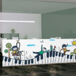 꾸밈 ih922-피아노를타고 불투명유리시트 본품