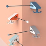 키밍 회전 국자 걸이 무타공 부착식 조리도구 후크