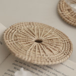 류블류샵 라탄원형티코스터 매트 컵받침