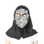 실버 파티용품 유광해골후드가면 파티가 할로윈가면 WFFQ83H