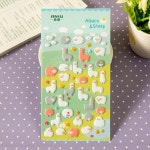 아기자기한 귀여운 에폭시 동물 다이어리 데코스티커 1번