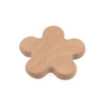 원목 유아가구 1구손잡이 무도색 꽃 5개 WFFNO53