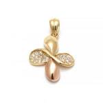 비앤비골드 팬던트 클로버 큐빅 펜던트 JNP4072