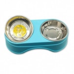 에띠 더블식기 민트 강아지 고양이 밥그릇 식기