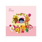 아이러브페인팅 DIY 보석십자수 리틀프렌즈 딸기 핑크 40X40