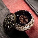 에코벨 에코벨 에코벨 도자기 원형 향로 향꽂이 홀더 받침 콘향 향초 명상