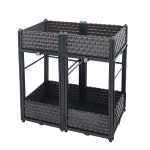 21세기트랜드 조립식 텃밭 2층 화분-2칸 베란다 옥상텃밭 어린이집