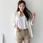 즈본 여자3ty 밑단수술 면 반바지 3부여름반바지