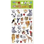 종이나라 오피스존 종이나라 202 포토4 애니멀 스티커 동물 데코 팬시