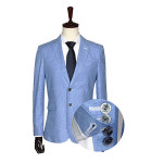 카라배색 호시 린넨 마 자켓 48 52