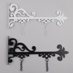 철제간판걸이 스텐 안내판 카페 레스토랑 펜션명패