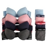 스포츠 앞후크 와이어 면 브라 팬티 세트 8종 여성 속옷 제니스 A187