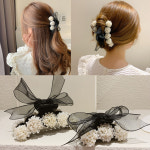 지아네세탁소 송이송이쉬폰집게삔 헤어핀 집게삔 헤어악세사리