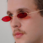 컬러패션안경 레트로 인생네컷 악세사리 선글라스 인싸템 작은안경알 소품 옐로우골드