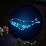 꾸밈 nh 액자45R 네온효과행운의고래 921-LED