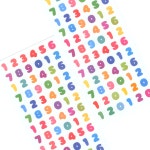 멜로문 오로라숫자 씰스티커