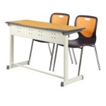 오피언 HS 골드타공 2인용책걸상 토비의자 우레탄비치