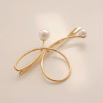 유정st 헤어핀 리본 진주 큐빅 실핀 H0553