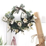 리빙하임 리빙하임 장미꽃을 손으로 엮어서 만든 메리로즈 리스