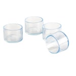 실리콘 의자 파이프 구멍 사각형 테이블 가구 플러그 커버 바닥 다리 패드 보호 투명 양말